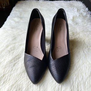 Clarks High Heels Leather Shoes Size: 8
